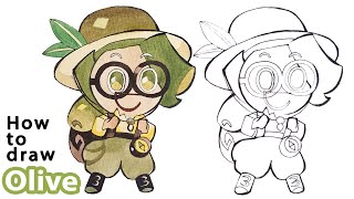 How to draw Olive | Cookie Run Kingdom | Coloring included