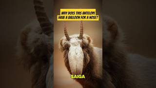 What is special about the saiga antelope? #factshorts #shorts #animals