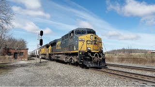 CSX M560 (156 cars) w/ CSXT 781 & UP 7134 Leaders At Centerport! (4/6/24) [4K60]