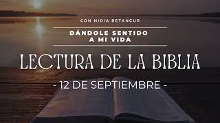 12 DE SEPTIEMBRE - LECTURA DE LA BIBLIA