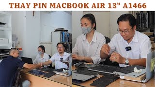 Thay Pin Macbook Air 13 inch A1466 lấy liền cho anh Quốc Anh