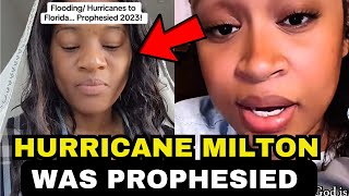 Must watch 😳 : Hurricane Milton & Halene taking down Florida ! It was prophesied by  a black woman !