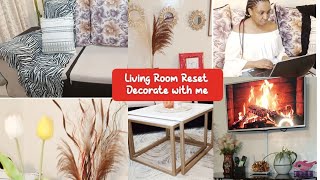 LIVING ROOM MAKEOVER | ORGANIZE + DECORATE WITH ME | REPAINTING | CONSOLE TABLE | TV MOUNTING | 2024