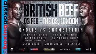 Lawrence Okolie Vs Isaac Chamberlain confirmed, Ted Cheeseman Vs Carson Jones