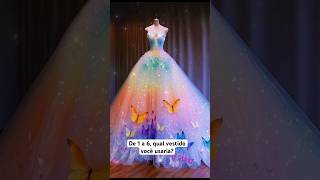 De 1 a 6, qual vestido você usaria numa festa?