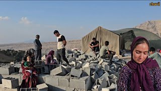 The house under the rubble. The destruction of Chavil's house by natural resources