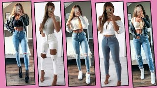 OUTFITS CON JEANS 2019 | Lindas Vanidosas