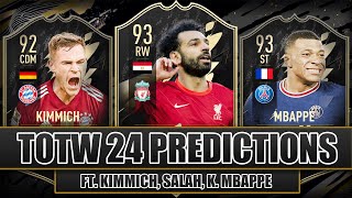 FIFA 22 TOTW 24 PREDICTIONS FT. SALAH, MBAPPE AND KIMMICH | TOTW 24 CONTEDERS FIFA 22