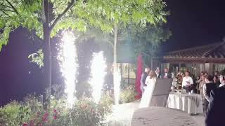 Scintille di luci fontane fredde sparkular per matrimoni