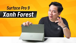 2024, Trên tay lại Surface Pro 9 Xanh Rêu