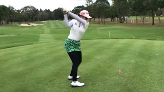 Honda LPGA Thailand 2019 Pornanong Phatlum’s Golf Swing at Siam Country Club Old Course