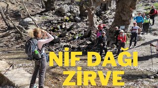 Kaynaklardan Nif dağı zirveye