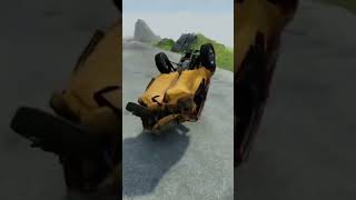 Beatle went dowhill #shorts #beamng #beamngdrive #crash #jump #hill