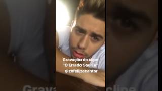 Zé Felipe -Gravação do clipe #OErradoSouEu.