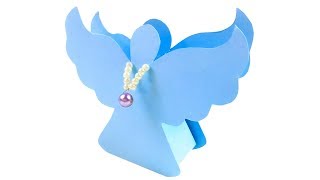 Origami angel 3d paper craft tutorial diy. How to make angels for christmas& crafts ideas homemade