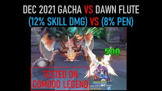 12% skill damage vs 8% pen headgear | tested on comodo legend | December 2021 Gacha Ragnarok Mobile