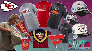 Kansas City Chiefs SUPER BOWL LVII "CHAMPIONS" Fanatics Merch Unboxing!