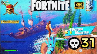 🚨FULL GAMEPLAY 4K FORTNITE 31 KILLS EN SQUAD 🔥🔥! #ps5 #gameplay #fortnite #malongame