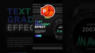 GRADIENT PowerPoint Text EFFECT 🔥 #powerpoint #tutorial #microsoftambassador