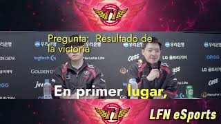 T1 vs Dplus Kia .T1 Vuelve al primer lugar de la Clasificación de la Tabla entrevista subtitulada