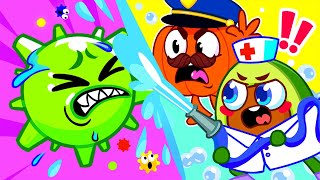 Virus Showdown 🤢🤮 Super Ambulance Song 🚑 + More Kids Songs and Nursery Rhymes by VocaVoca🥑