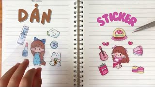 🐠Hình dán sticker trang trí sách vở | Stickers for decorating books and notebooks | Tra Tv