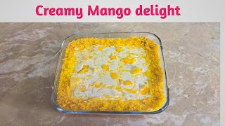 Creamy mango delight!! creamy mango dessert