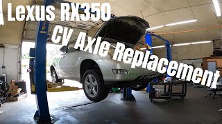 Lexus RX350 CV Axle Replacement