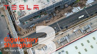 (February 04  2022) Tesla Gigafactory 3 Shanghai 4K Video