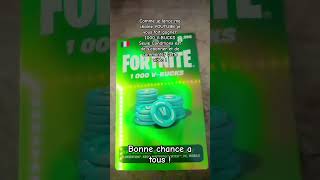 Bonne chance à tous ! #fortnite #vbucks #giveaway #abonnetoi