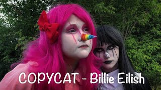 cosplay laughing jill and rainbow jill from creepypasta