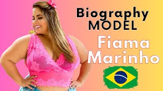 Model Fiama Marino biography || Plus size model and fashion blogger from Brasil