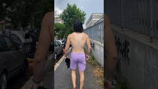 Shirtless Walk #fitness #fitnessmodel #walking #street #foryou #fyp #shorts