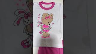 Pijama Menina Ursinha Branca - Malugui