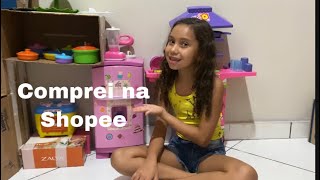 Comprei minha geladeira de brinquedo na Shopee