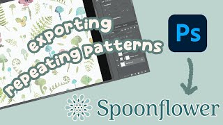 EXPORTING your files for Spoonflower ✿ Make seamless patterns in Photoshop!