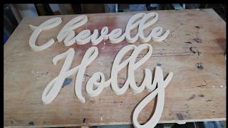 Wooden Letters on Xcarve Cnc