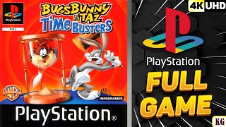 Bugs Bunny & Taz: Time Busters | PS1 | 4K60ᶠᵖˢ UHD🔴 | 100% Longplay Walkthrough  Full Movie Game