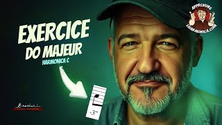 Exercice 01 - Gamme de do Majeur - Harmonica C