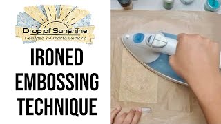 🔥🔥 MINDBLOWING TECHNIQUE YOU MUST TRY! I ironed EMBOSSING to get these STUNNING results! #cardmaking