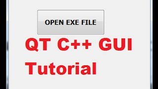 QT C++ GUI Tutorial 25- How to run EXE file by clicking a button in Qt