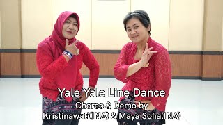 Dendang Melayu Line Dance | Choreo, Demo & Walkthrough by Kristinawati(INA) & Maya Sofia(INA)