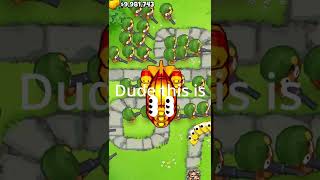 Can 69 snipers beat a ZOMG in BTD 6 #shorts