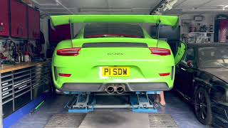 JCR Titanium Side Muffler Deletes - Porsche 991.2 GT3RS