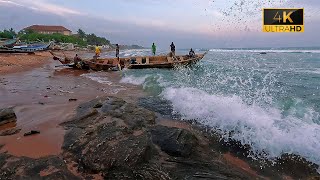 Seaside Adventures: Witnessing Ghana's Vibrant Fishing Culture | 4K Vlog