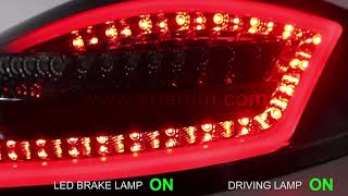 Porsche Boxster / Cayman 987 02-07 Light Bar LED Tail Lamp - Smoke Color