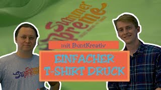 T-SHIRT DRUCK mit Buntkreativ | Verlosung