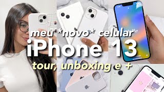 COMPREI O IPHONE 13 | unboxing, acessórios, review e tour pelos apps 📱