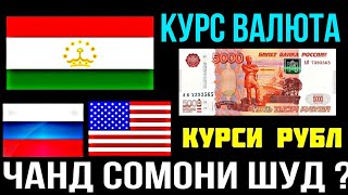 Курсы USD/RUB/TJS 27.12.2023 Курби Асъор имруз Курс валюта в Таджикистане на сегодня