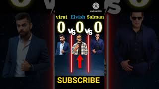 Elvish yadav vs Virat Kohli vs Salman Khan #Elvish yadav #viral Kohli @Arcfact6#viral #short